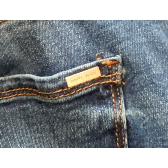White House Black Market Womens ' The Skimmer ' Ankle Lace Up Jeans‎ Boho Size 4 - Picture 5 of 14